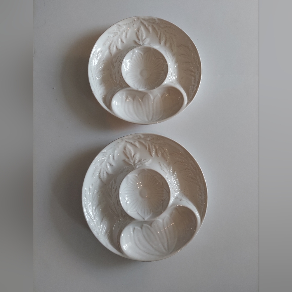 Williams sonoma artichoke garden convent serving dish plates 10" Set Of 2